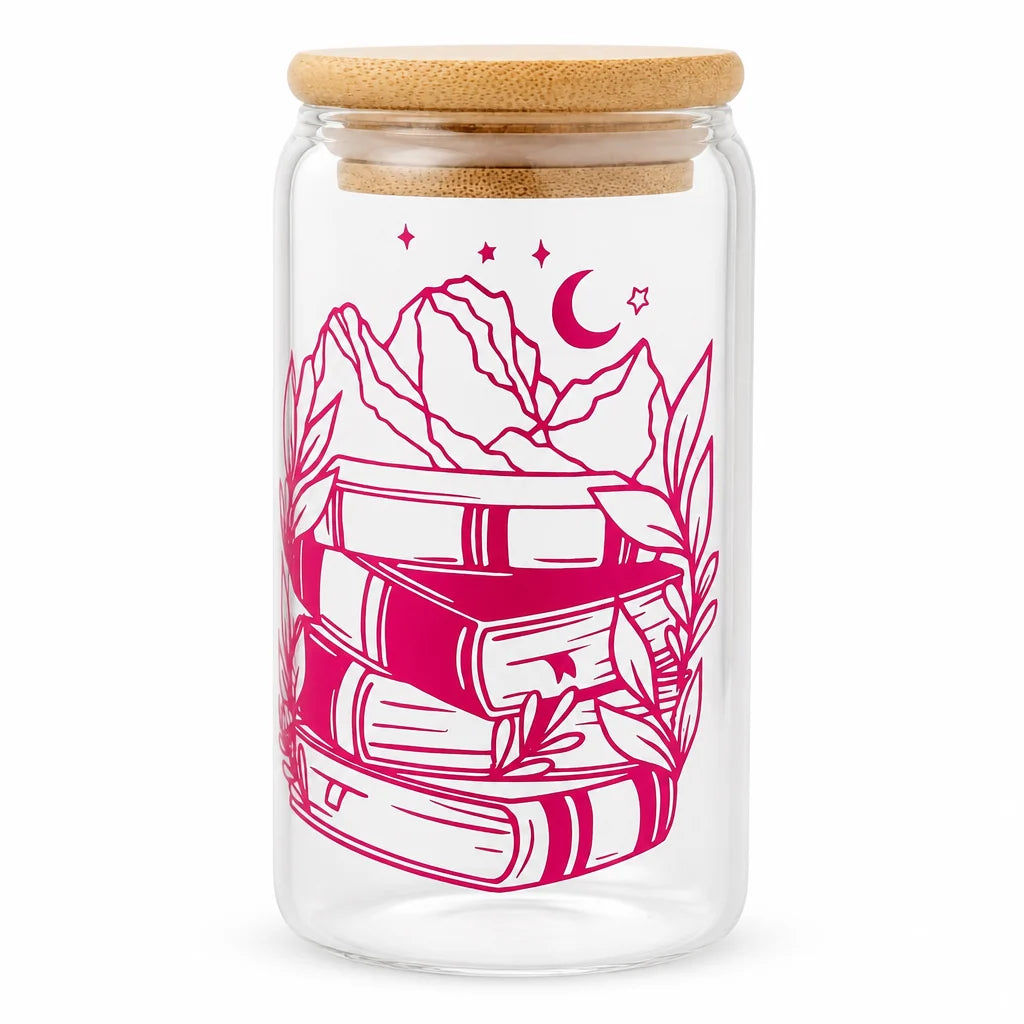 Crimson Cup Glass – Clear