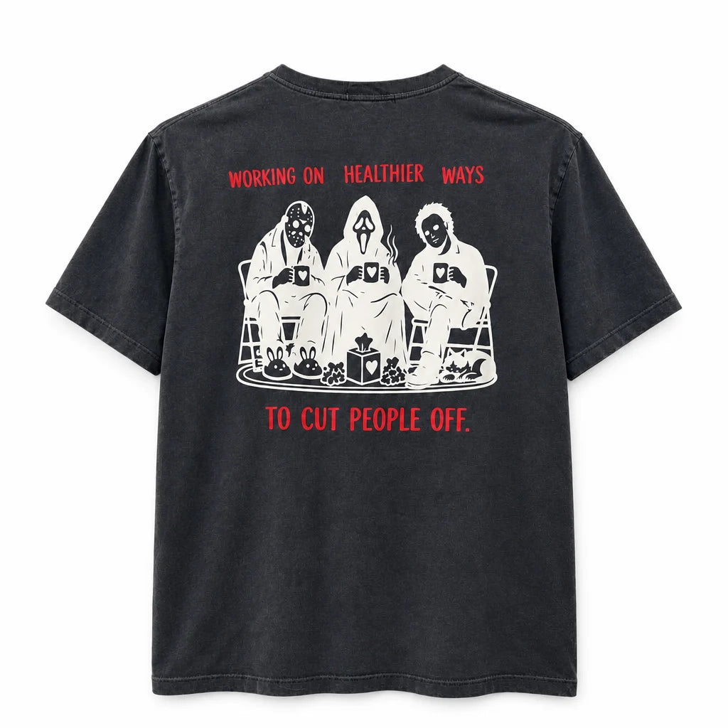 Healthier Ways Tee – Washed charcoal