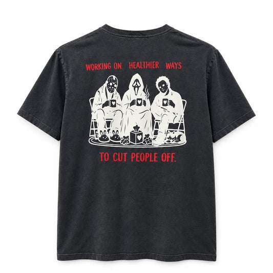 Healthier Ways Tee – Washed charcoal