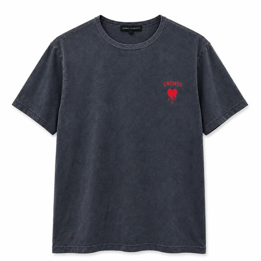 Growth Signal Tee – Washed charcoal